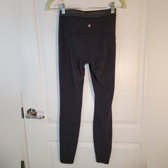 Lululemon✨Principal Dancer Golden Lining Tight *28"✨Black✨RARE LIKE NEW✨sz 6 - Picture 7 of 16
